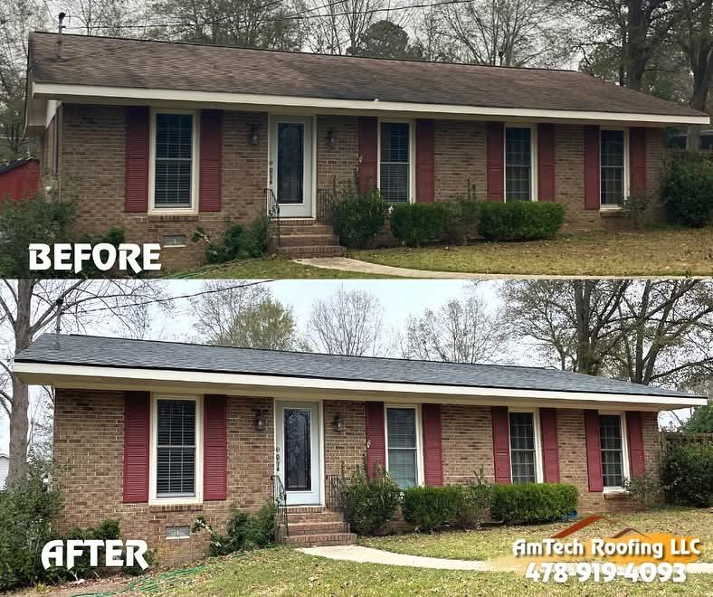 Before & After — Full Roof Replacement