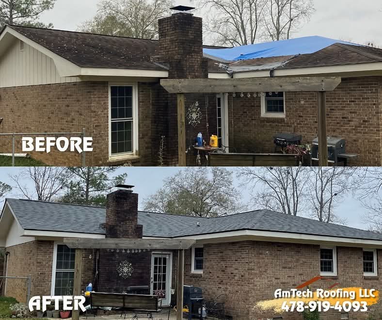 Before & After — Storm Damage Repair